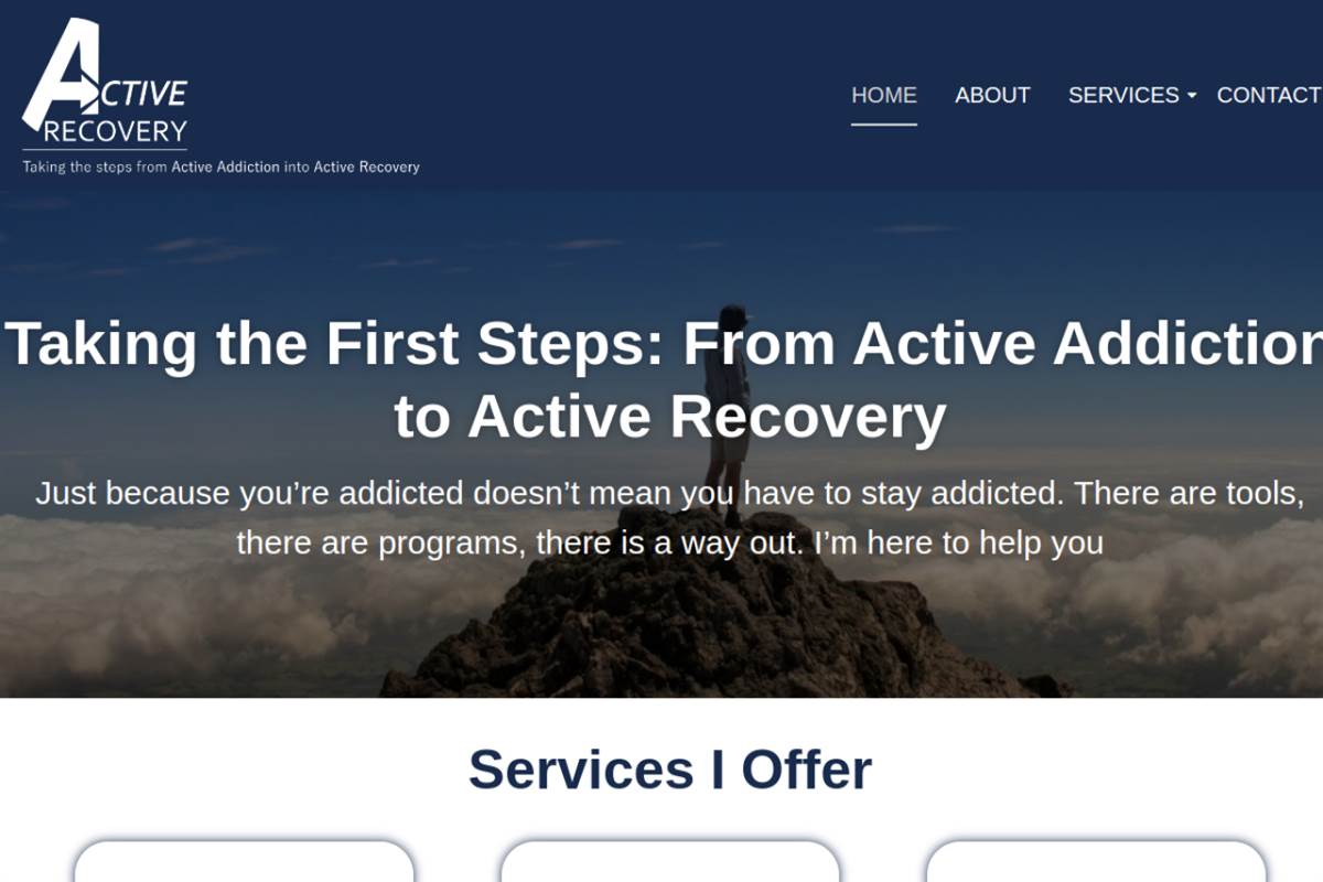 Go Webs client website screenshot